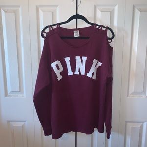 PINK cutout sweater